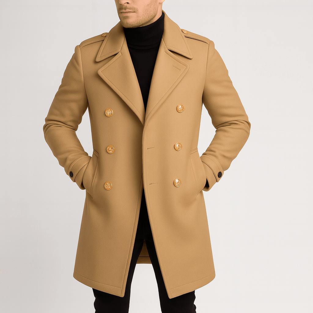 Smith | Double-Breasted Wool Blend Coat