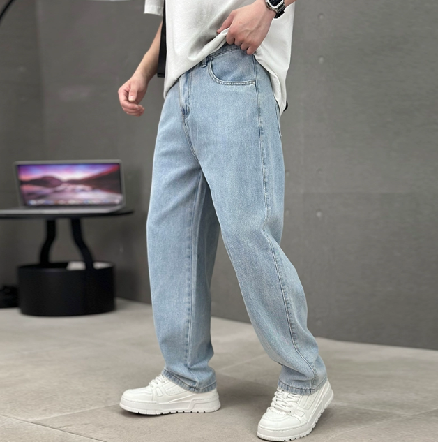 Men's Functional Sleek Fashion Straight Leg Jeans