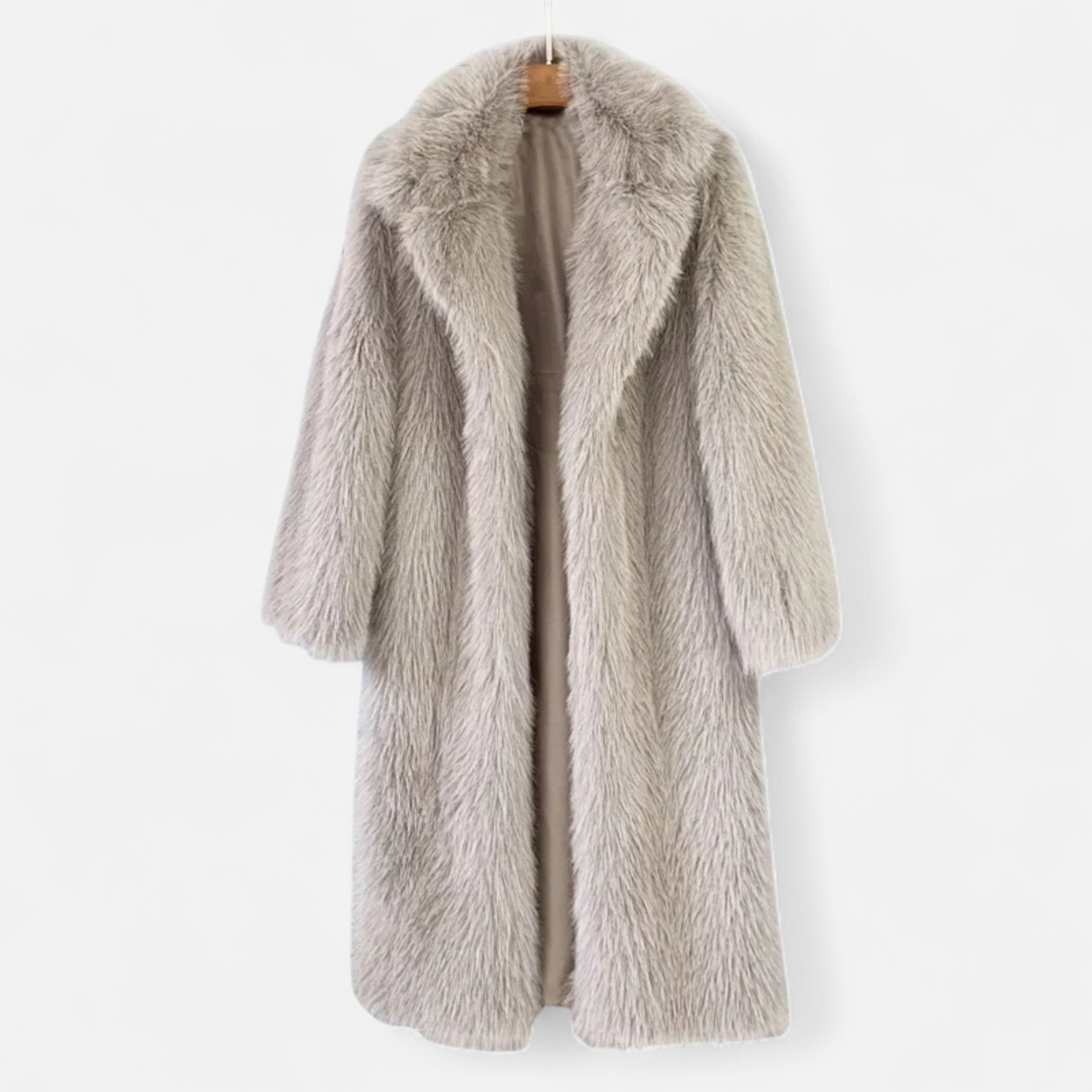 Women’s Timeless Long City Adventure Winter Faux Fur Overcoat
