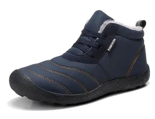 Men's Adventure Winter Hiking Boots with Plush Fur Lining and Anti-Slip Sole