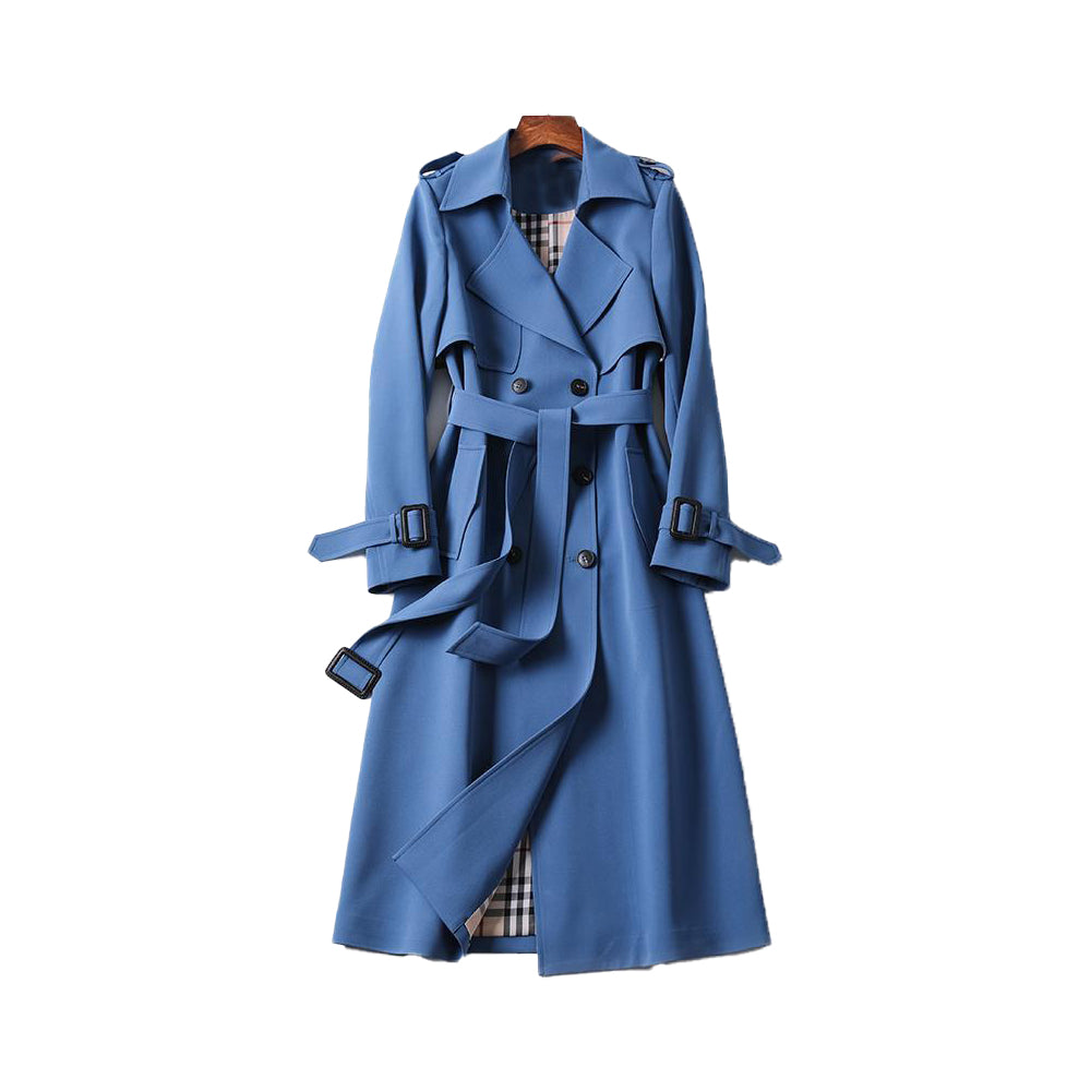 Women’s Timeless Fashion Belted Trench Coat for Cold Weather