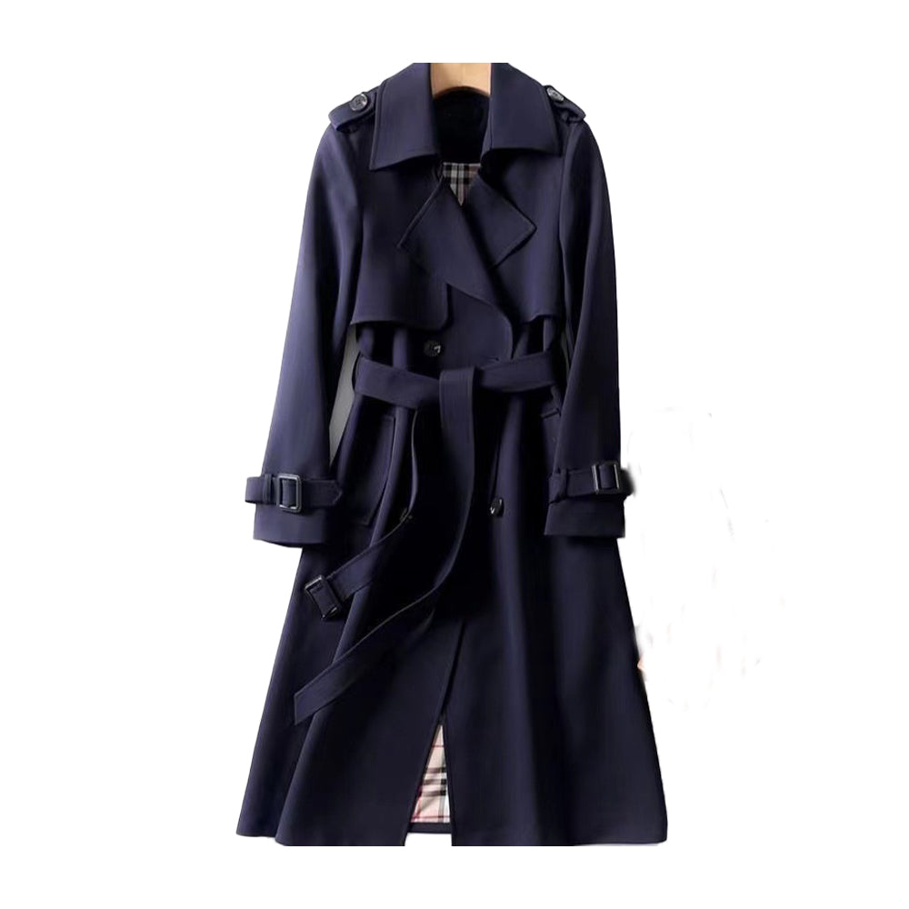Women’s Timeless Fashion Belted Trench Coat for Cold Weather