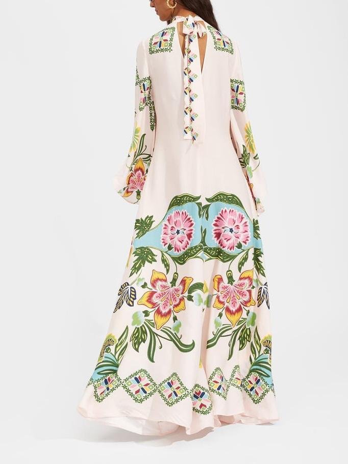Sunshine Floral Print Flowing Maxi Dress - Smith Fashion