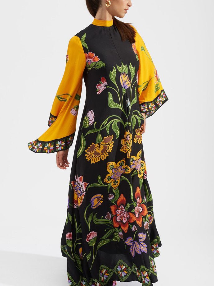 Sunshine Floral Print Flowing Maxi Dress - Smith Fashion