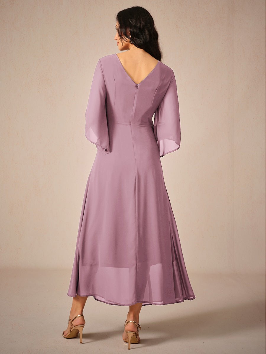 Twisted Ruffle Pearl Yarn Maxi Dress - Smith Fashion