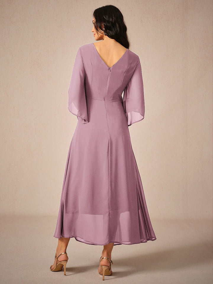 Twisted Ruffle Pearl Yarn Maxi Dress - Smith Fashion