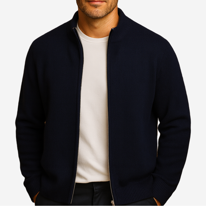 Smith | Wool Zip Cardigan